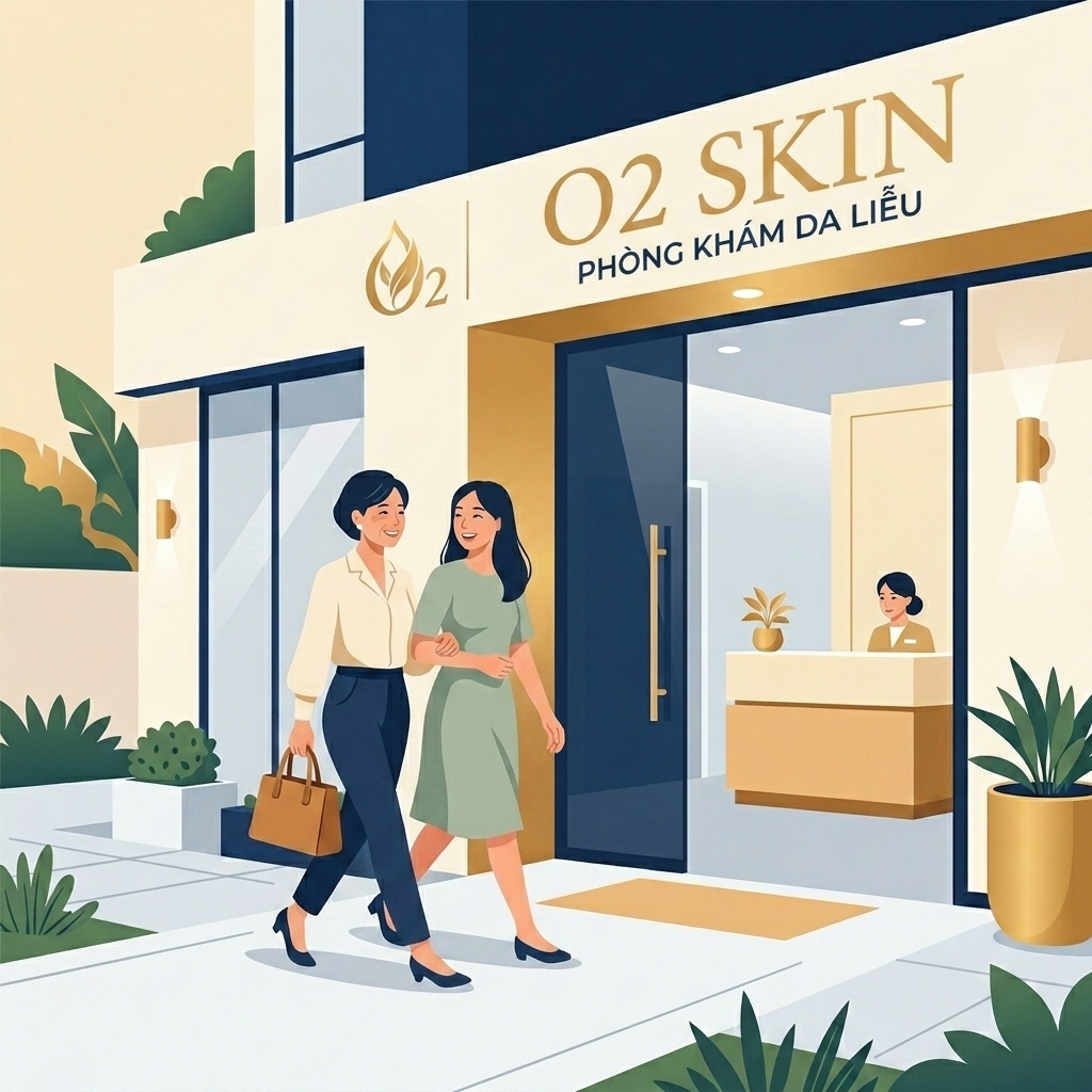 Rủ bạn cùng đi khám da liễu O2 SKIN